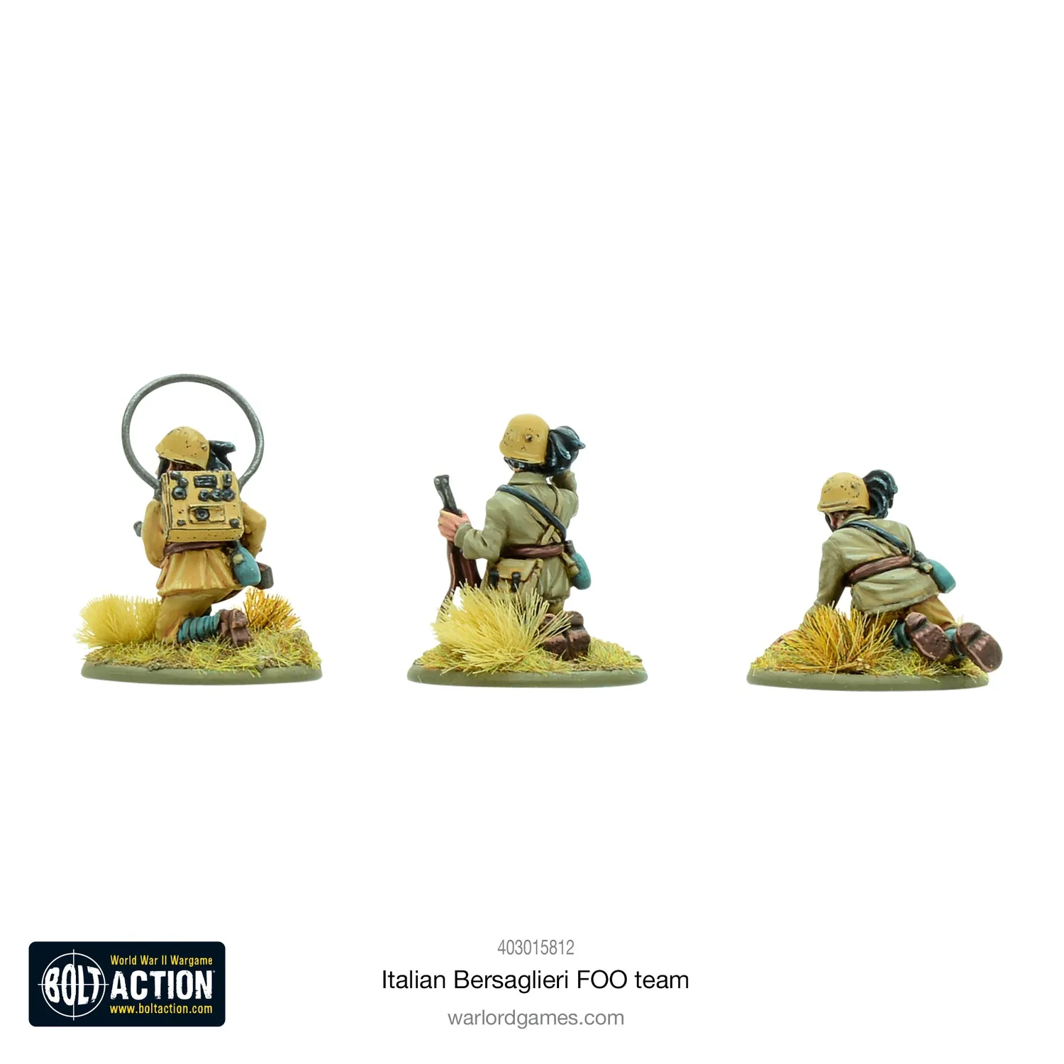 Bolt Action Italian Bersaglieri FOO team figurines métal