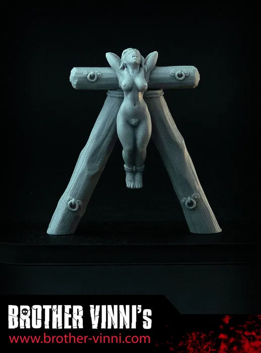 Brother Vinni Tied Slave Girl #24 figurine résine 28mm captive
