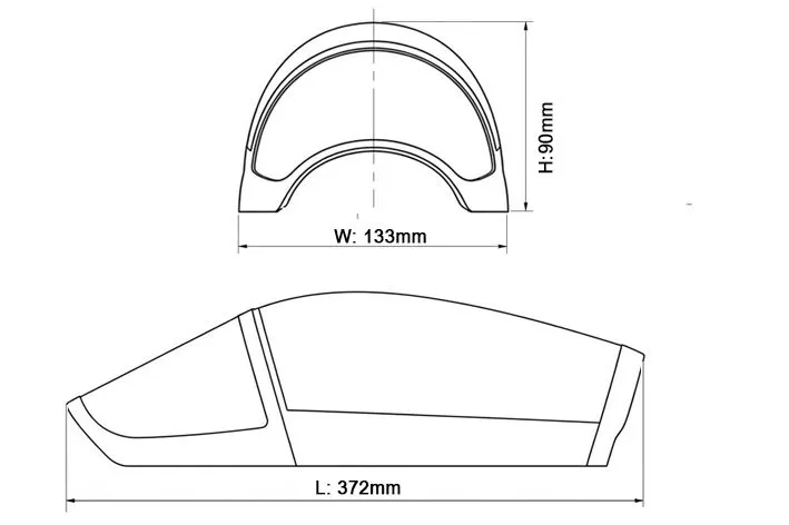 Black Horse BH185 MiG-29 verrière turbine 1635mm
