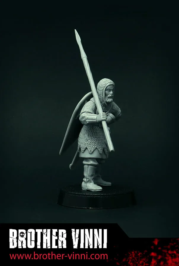 Brother Vinni SAGA Tired Knight figurine résine 28mm lance bouclier
