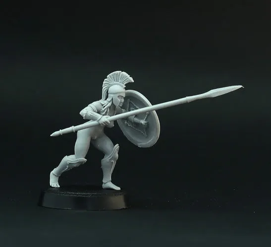 Brother Vinni Female Hoplites 1/4 figurines résine 28mm lot de 5