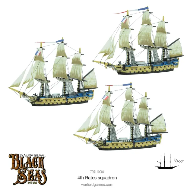 Warlord Games Black Seas 4th Rates Squadron maquettes bateaux