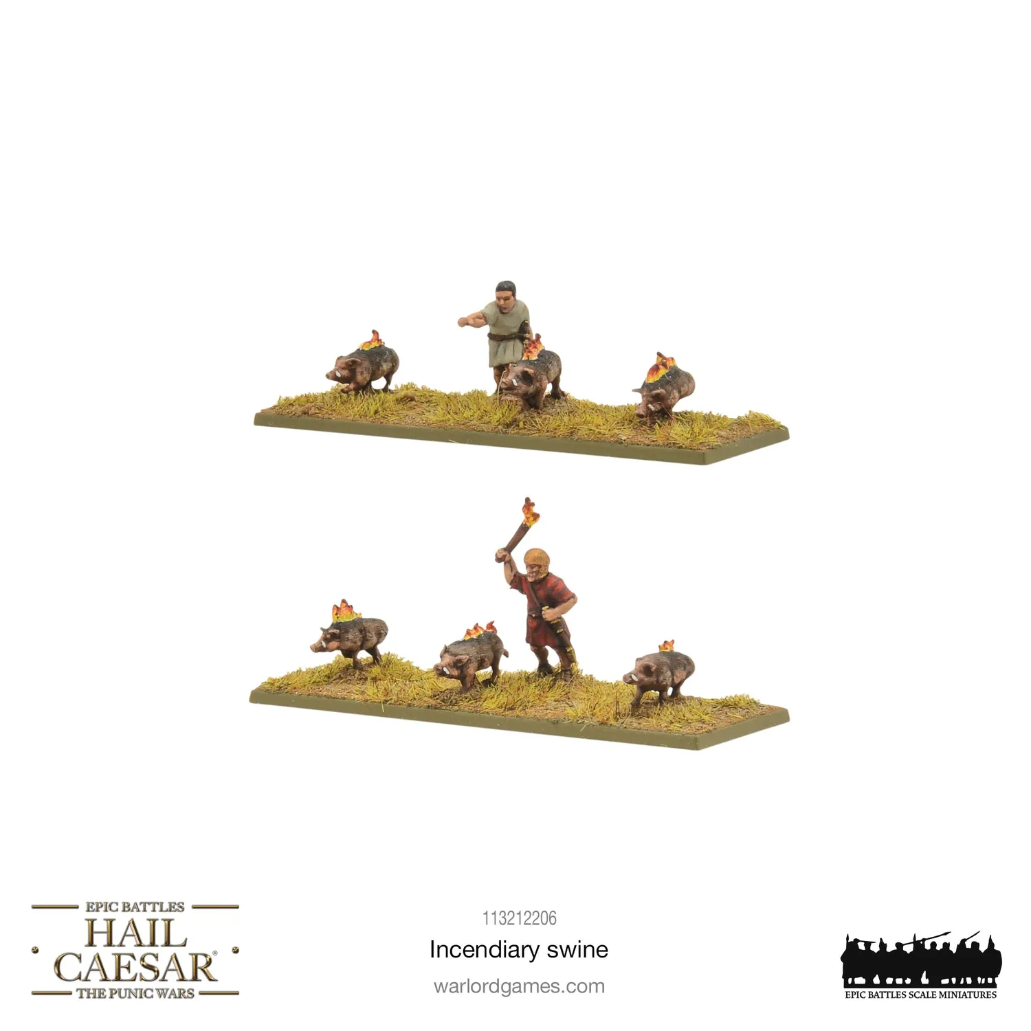 Bolt Action Hail Caesar Epic Battles Incendiary Swine figurines résine