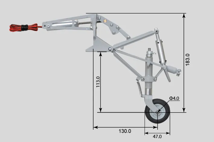 Black Horse Model BH117 roulette de queue avion RC