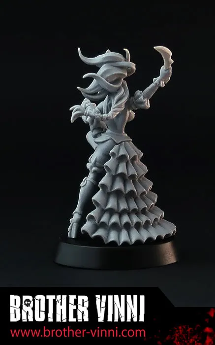 Brother Vinni Dark Elf Sorceress figurine résine 32mm