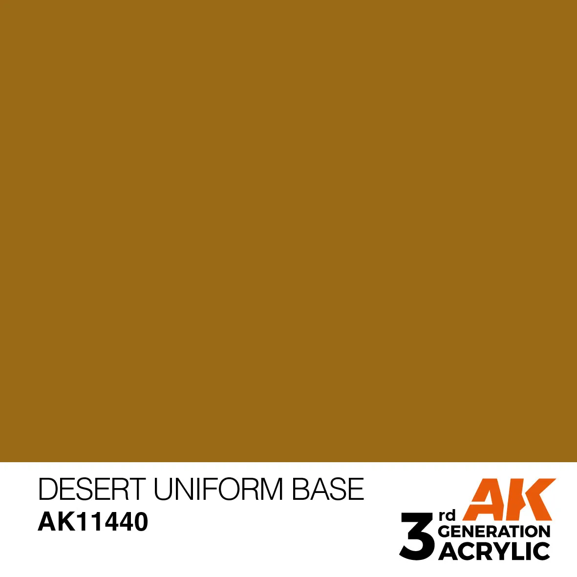 AK Interactive 3Gen Desert Uniform Base peinture marron 17ml