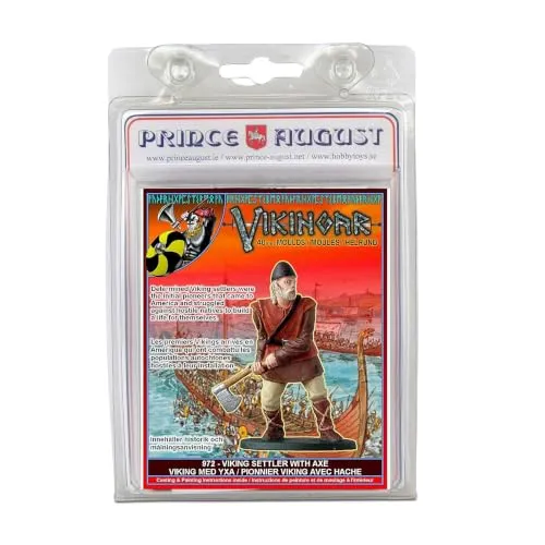 Prince August Hobby Colon viking avec hache PA972 moule de moulage métal 40 mm