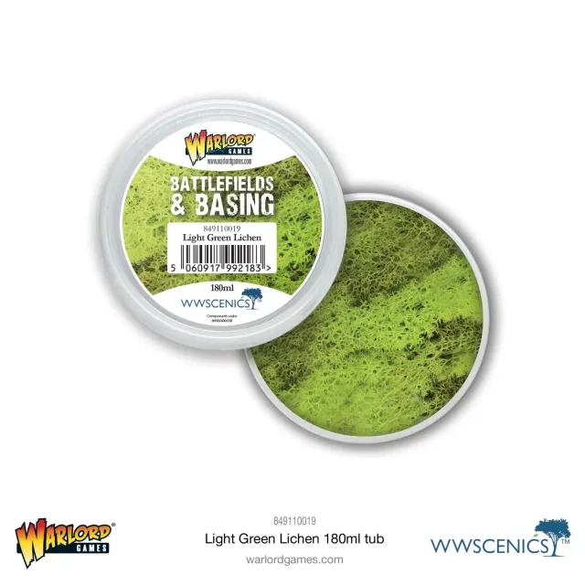 War World Scenics Battlefields Basing lichen vert clair 180ml