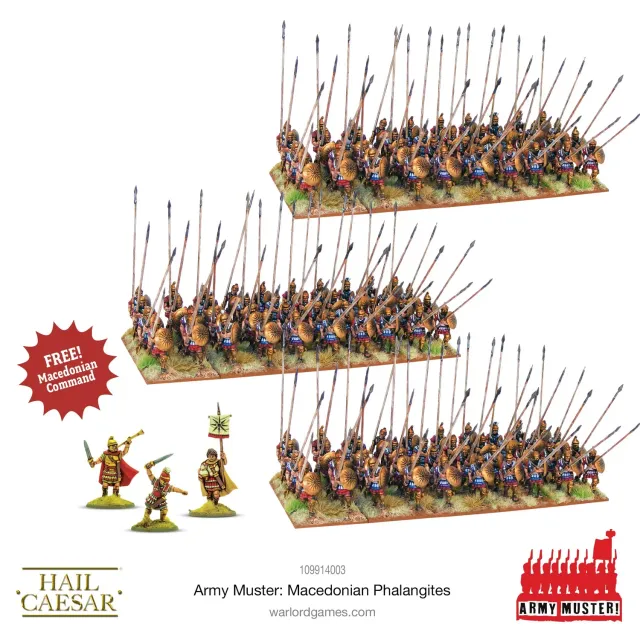 Bolt Action Hail Caesar Army Muster Macedonian Phalangites infanterie métal