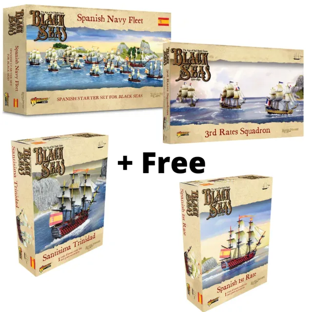 Bolt Action Black Seas Start Collecting: Black Seas Spanish kit de flotte espagnole