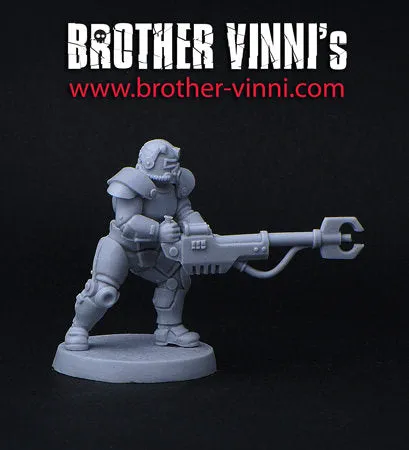 BROTHER VINNI Retro power-armor figurine sci-fi 28 mm résine