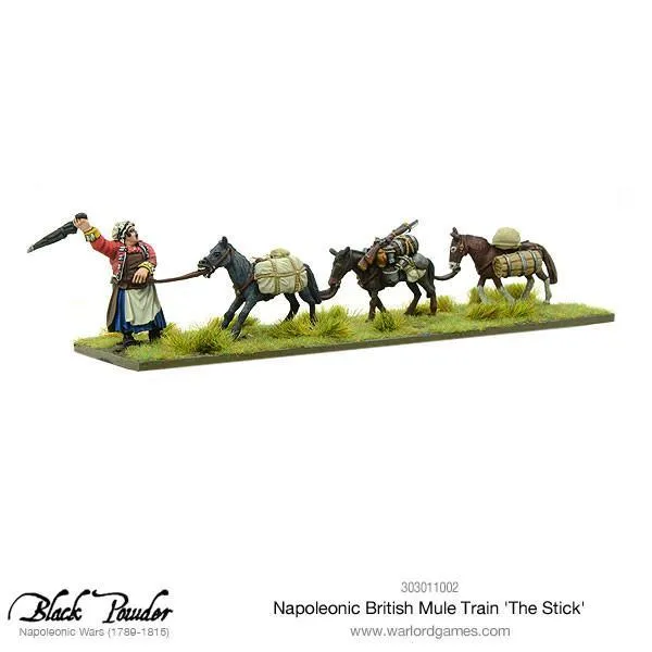 Bolt Action Black Powder Napoleonic British Mule Train The Stick figurines métal