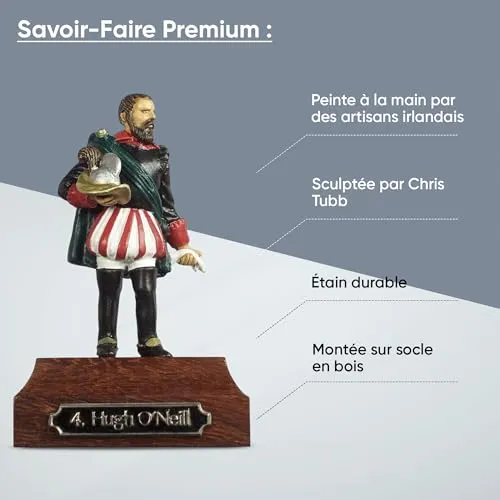 Prince August IHP04 Hugh O'Neill statue figurine métal 54 mm peinte à la main