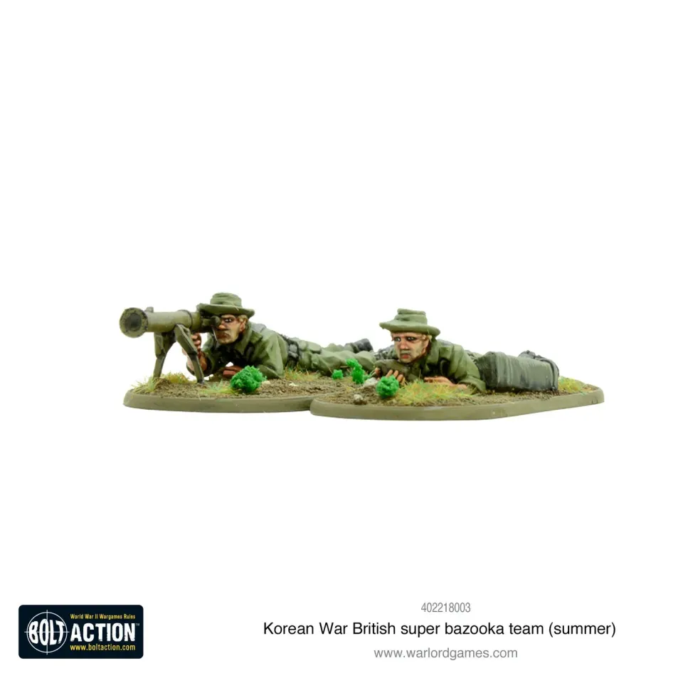 Bolt Action Korean War British Super Bazooka Team équipe antichar été
