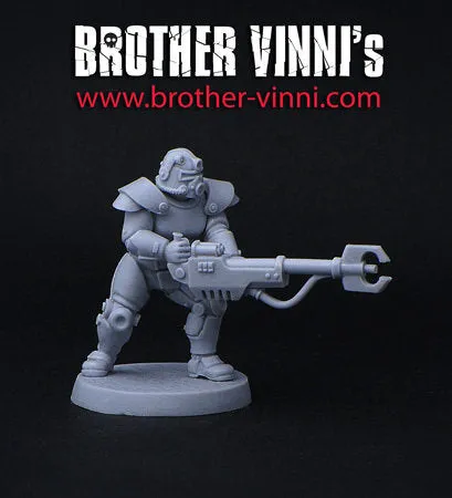 BROTHER VINNI Retro power-armor figurine sci-fi 28 mm résine