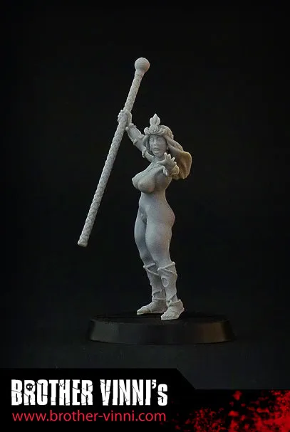 Brother Vinni Female Sorcerer ver.2 figurine résine 28mm DnD