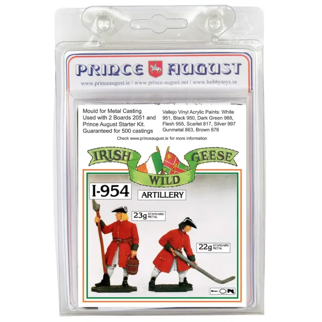 Prince August PAI954 moule équipage irlandais 40 mm réutilisable