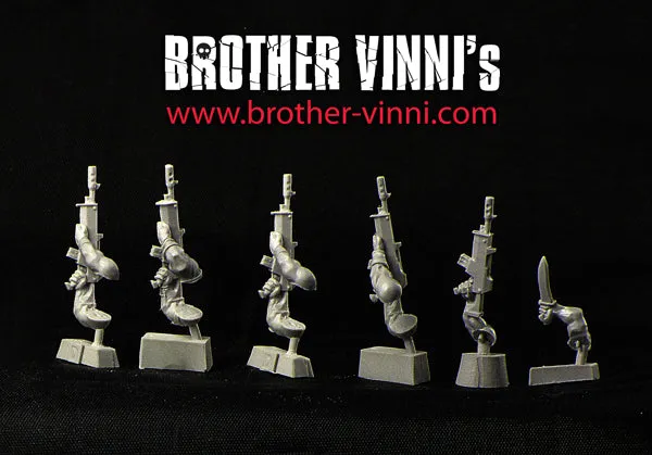 Brother Vinni Male Hands with Rifles accessoires résine 28 mm