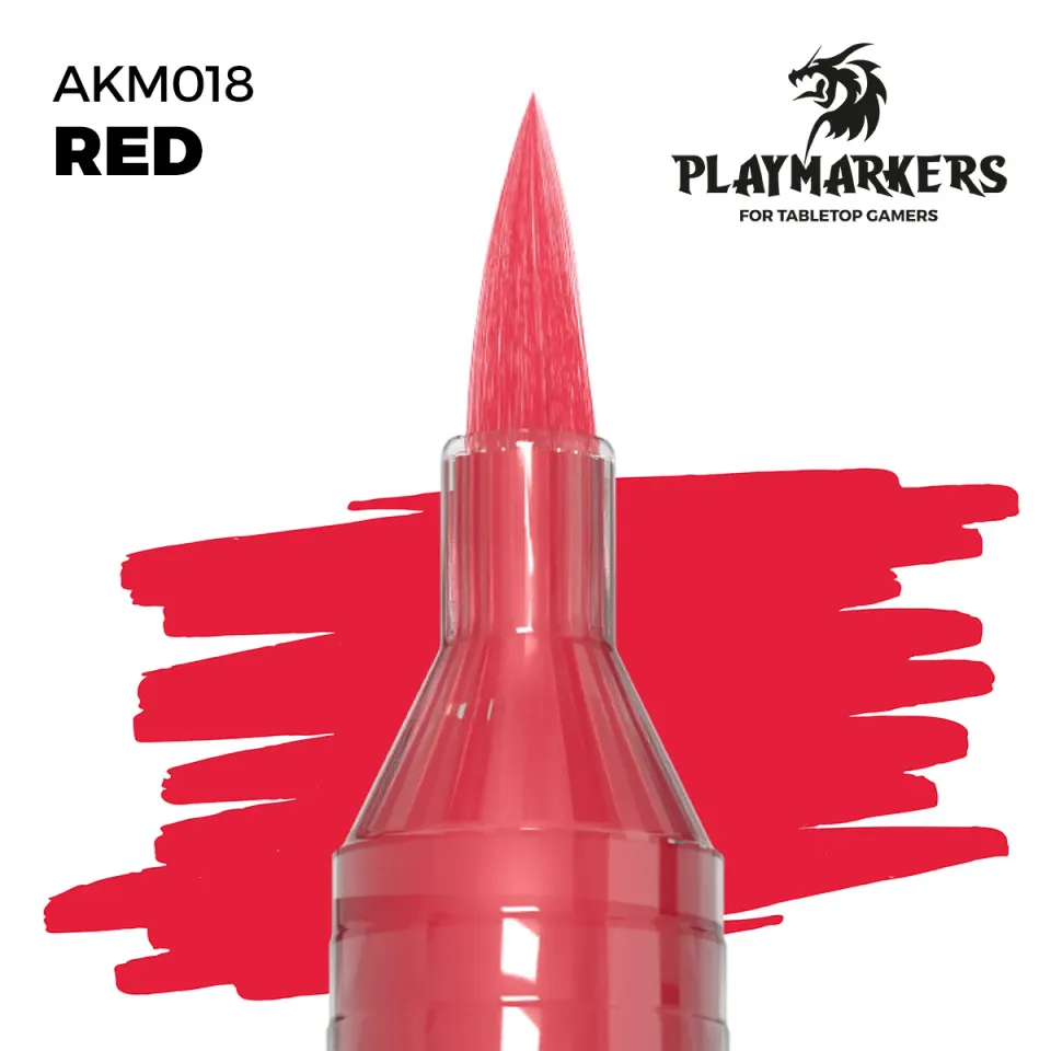 Des Tranchées aux Barricades Playmarker rouge feutre acrylique pointe pinceau
