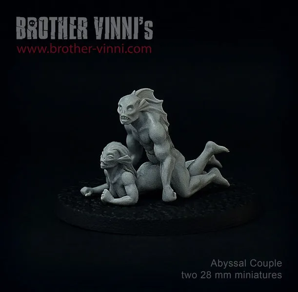 Brother Vinni Deep Ones femme poisson figurine résine 28mm x2