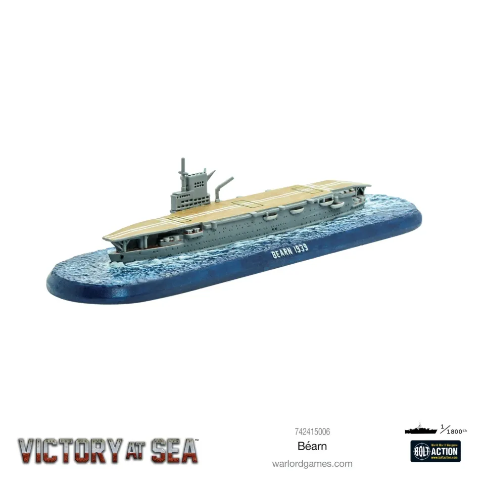 Bolt Action Victory at Sea Béarn porte-avions métal