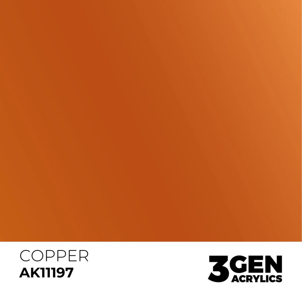 AK Interactive 3Gen Copper peinture métallique 17ml cuivre