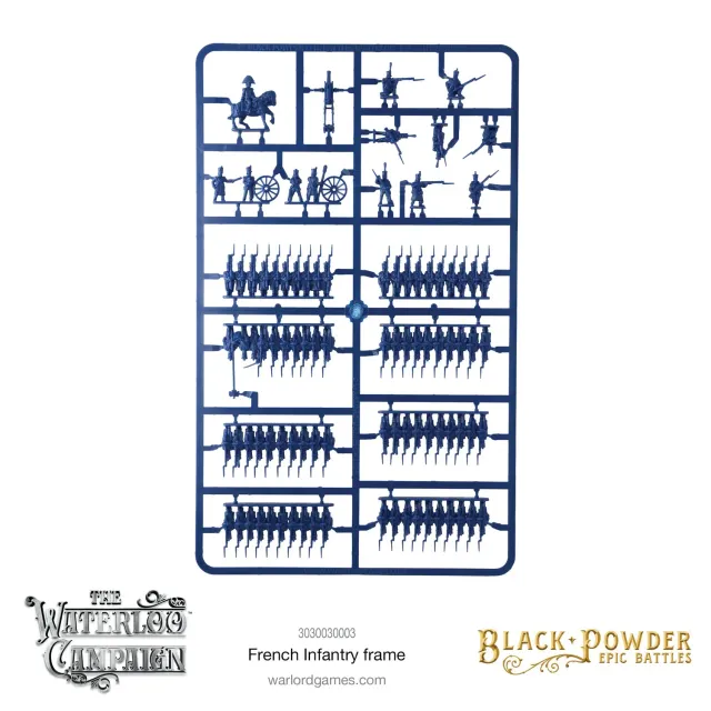 Epic Battles Waterloo French Infantry Sprue grappe plastique française