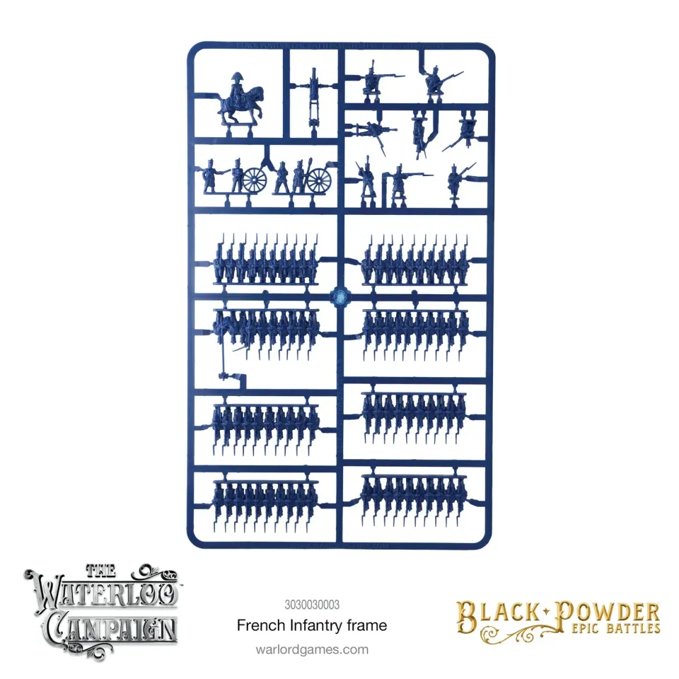 Epic Battles Waterloo French Infantry Sprue grappe plastique française