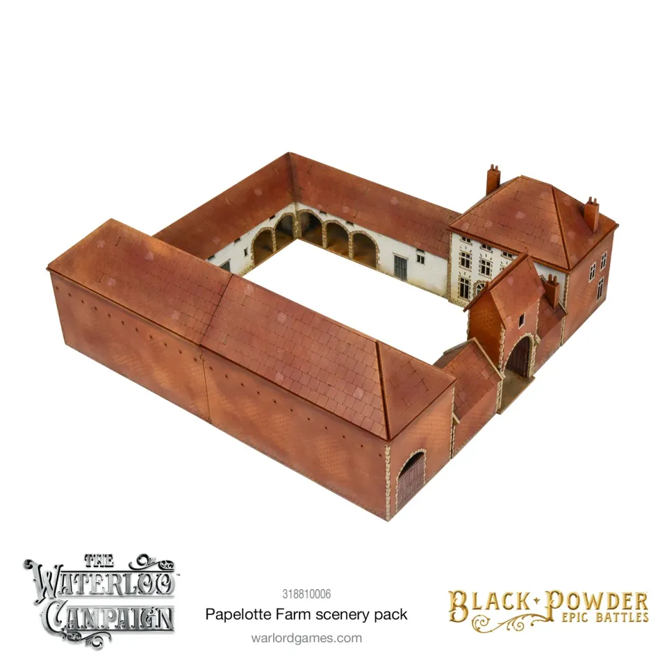 Bolt Action Black Powder Epic Battles Papelotte décor ferme Waterloo