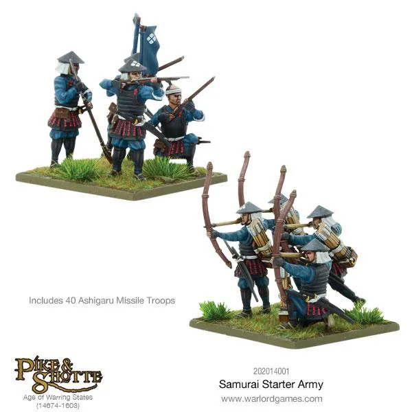 Bolt Action Samurai Starter Army coffret figurines féodal