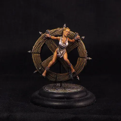 Brother Vinni roue supplice fille figurine 28mm résine