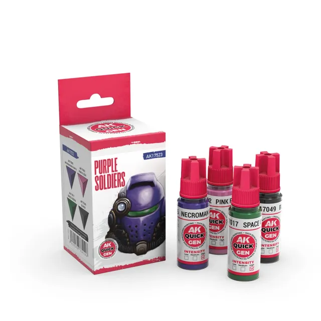 AK Interactive Quick Gen Purple Soldiers set peintures