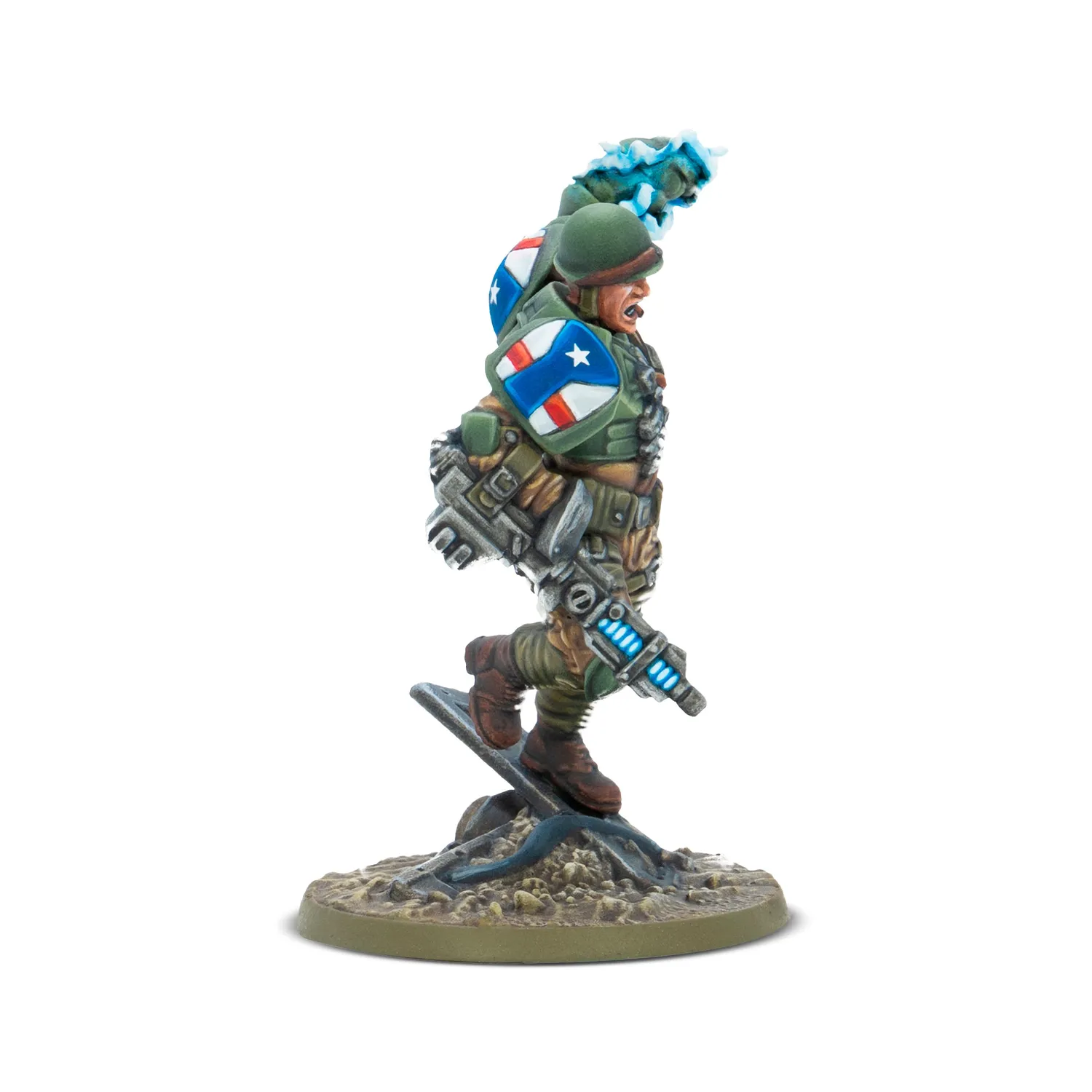 Bolt Action Konflikt'47 Slammer Samuels figurine plastique Paragon