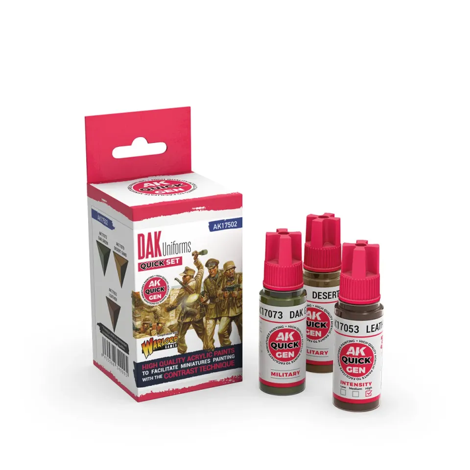 Bolt Action DAK UNIFORMS QUICK GEN SET peinture 3 couleurs
