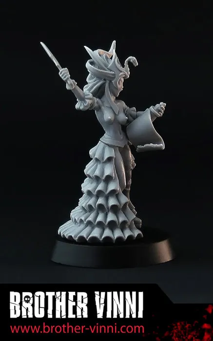 Brother Vinni Dark Elf Sorceress figurine résine 32mm