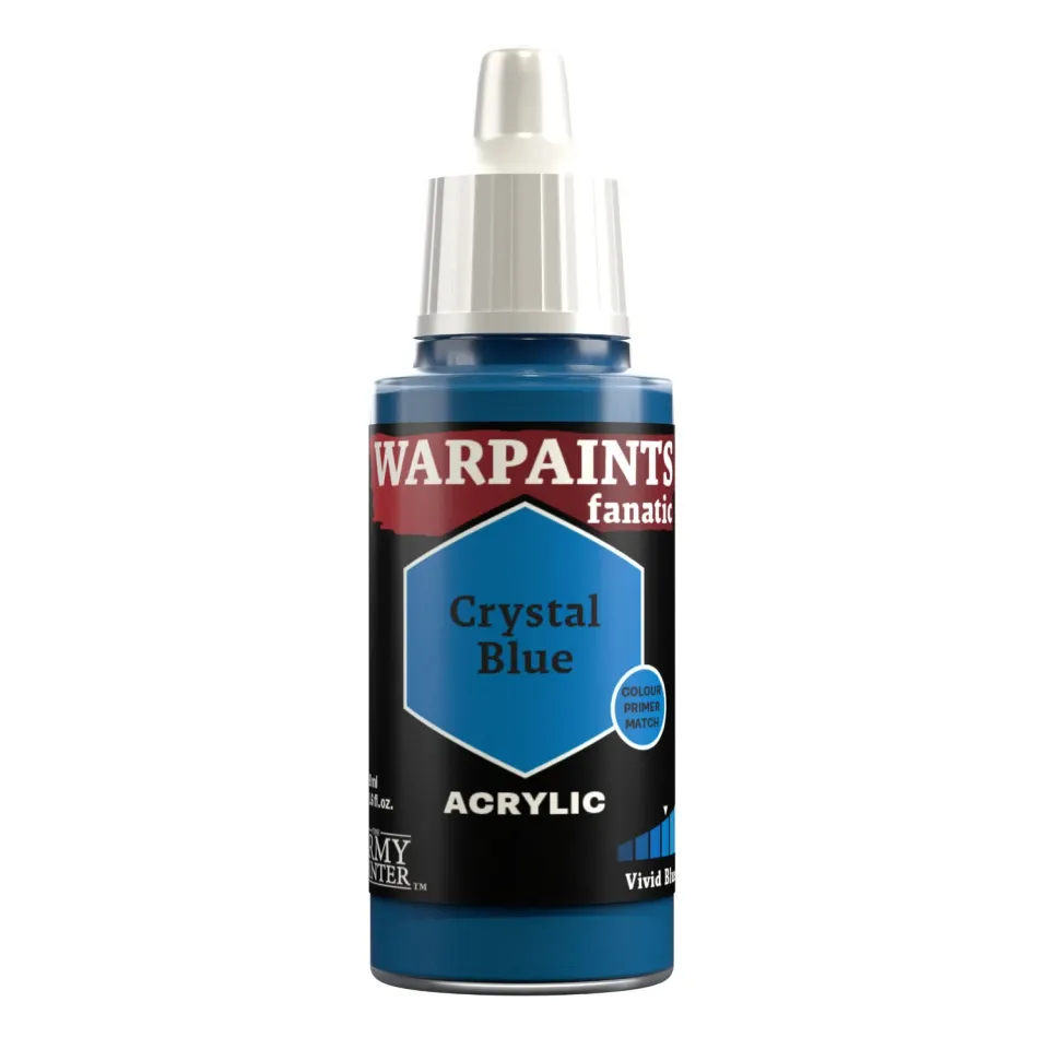Bolt Action Warpaints Fanatic Crystal Blue peinture acrylique 18 ml pigmentée