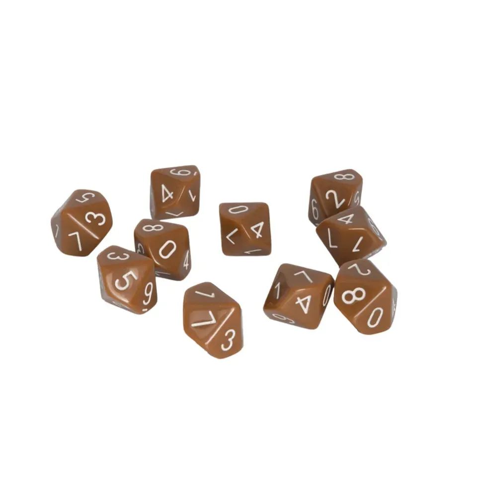 Warlord Games Brown Dice D10 dés 10 faces marron