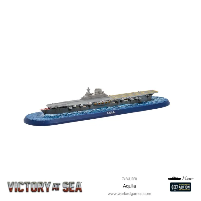 Victory at Sea Aquila porte-avions miniature métal