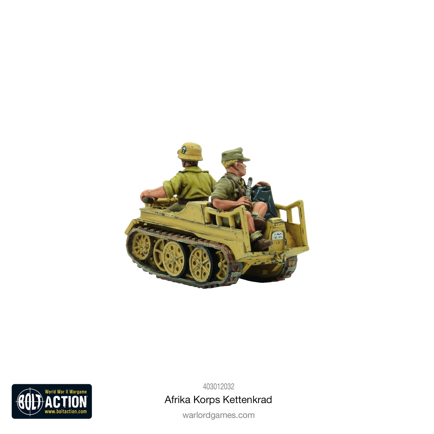 Bolt Action Afrika Korps Kettenkrad véhicule métal désert
