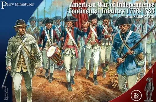 Perry Miniatures American War of Independence Continental Infantry 1776-1783 figurines plastique