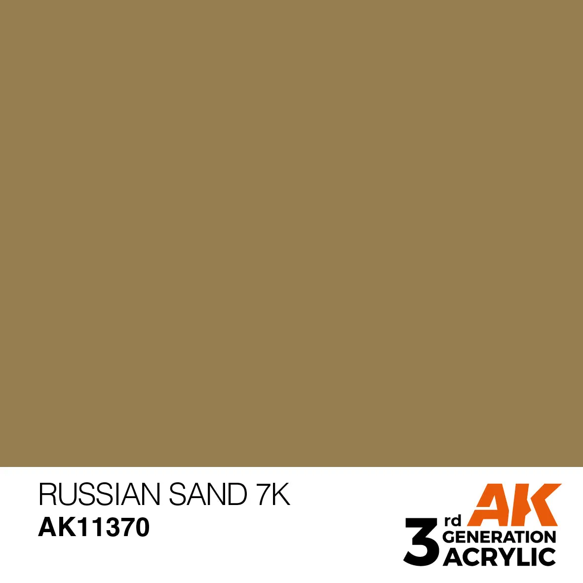 AK Interactive 3Gen Acrylic Russian Sand 7K peinture acrylique 17 ml