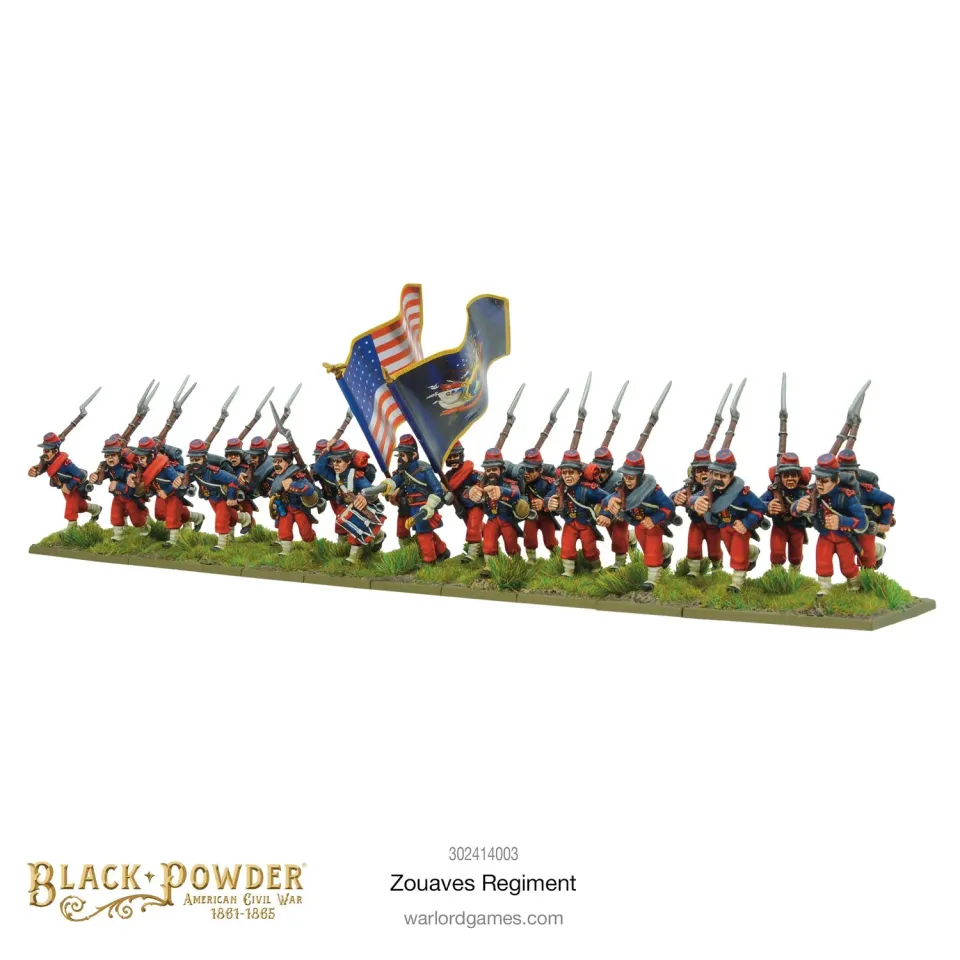 Warlord Black Powder Zouaves Regiment 24 figurines résine