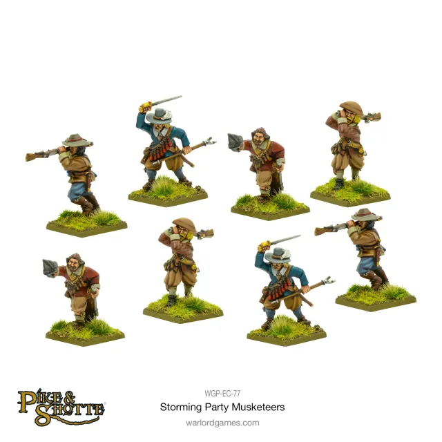 Warlord Pike & Shotte Storming Party Musketeers figurines métal 8
