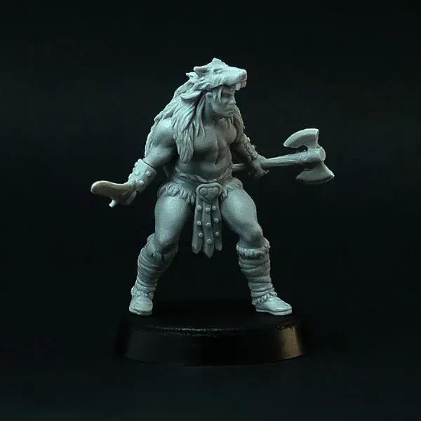 BROTHER VINNI Barbarian miniature figurine barbare 28 mm en résine