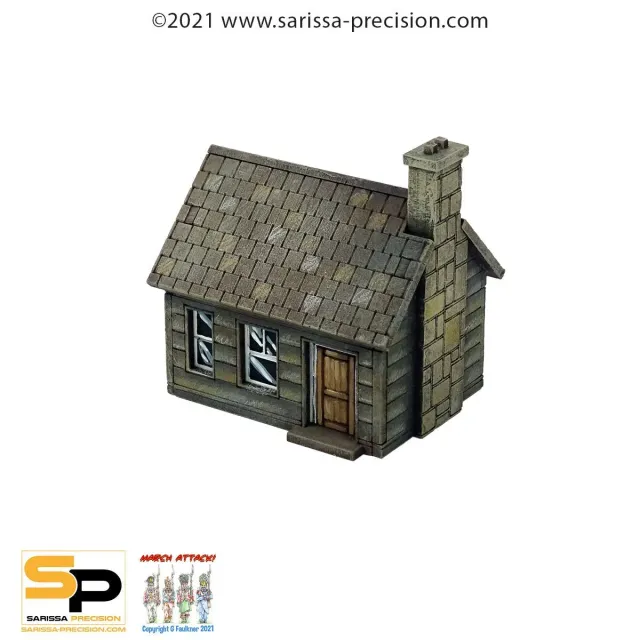 Bolt Action Shack Amérique du Nord décor 15mm MDF