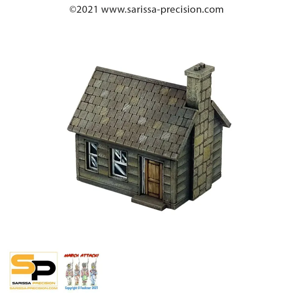 Bolt Action Shack Amérique du Nord décor 15mm MDF