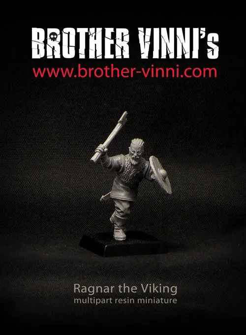 BROTHER VINNI Ragnar Lothbrok figurine 28 mm résine viking