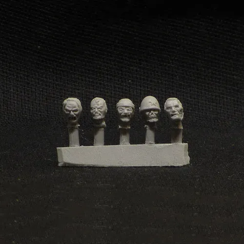 Brother Vinni Zombie Head Set bits résine 28mm conversion