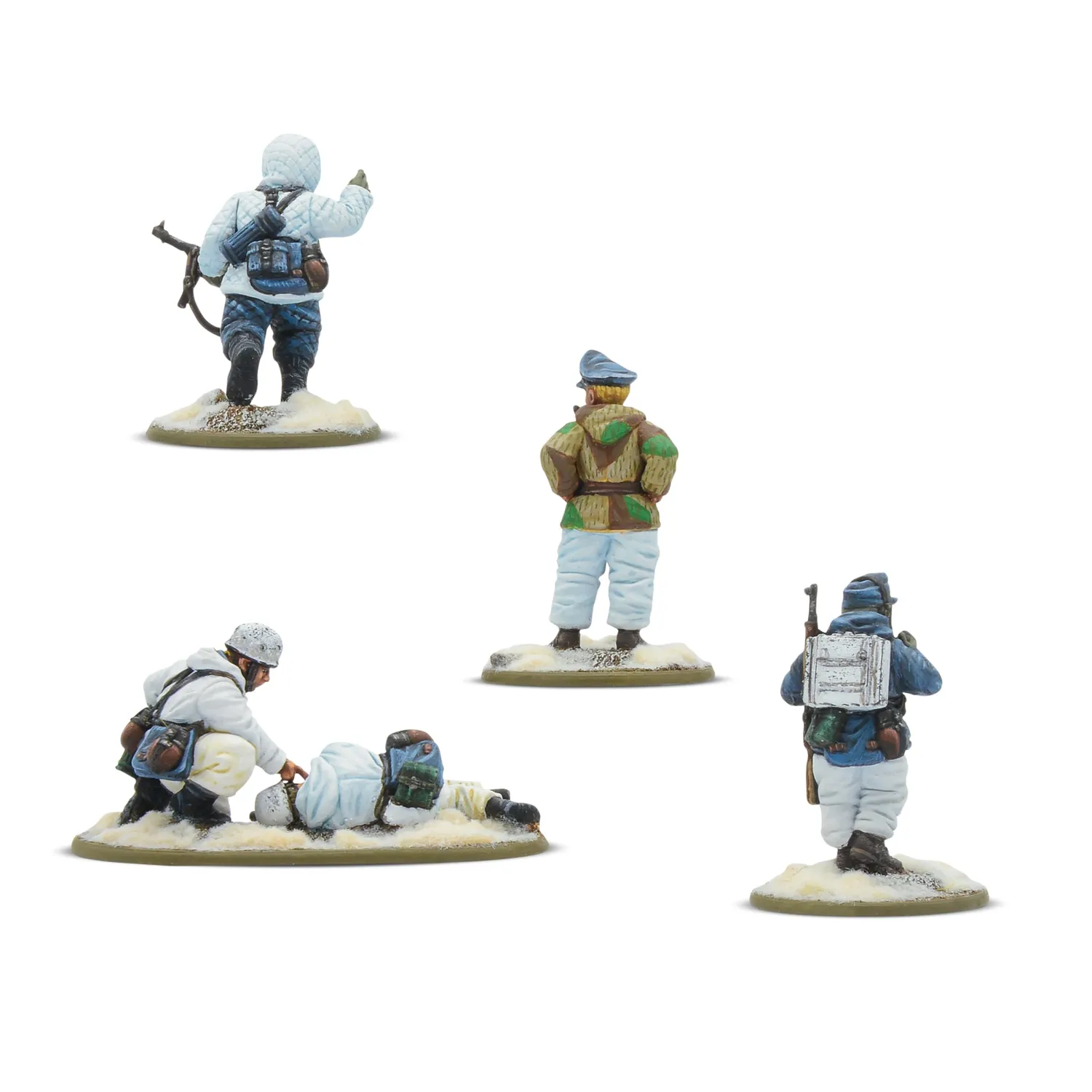Bolt Action Fallschirmjäger (Winter) HQ figurines résine allemandes