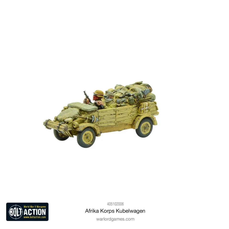 Bolt Action Afrika Korps Kubelwagen véhicule résine métal